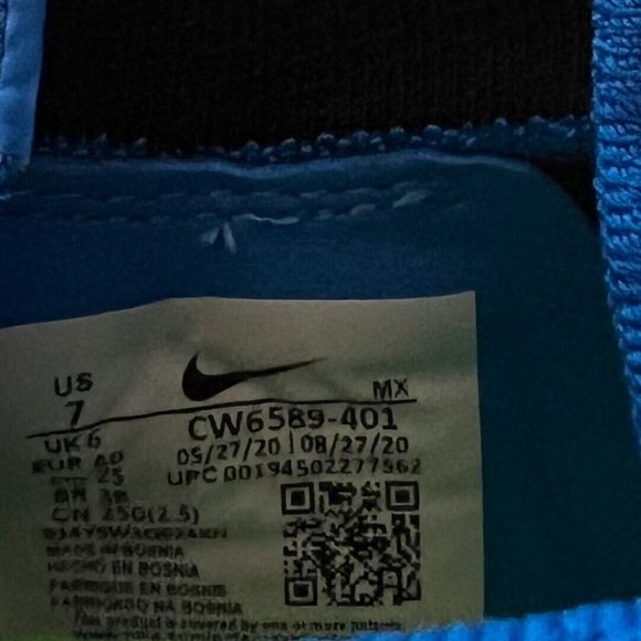 Nike Men's Phantom GT Elite DF FG CW6589-401 Blue Lace Up Soccer Cleats Size 7 6 - Picture 9 of 9